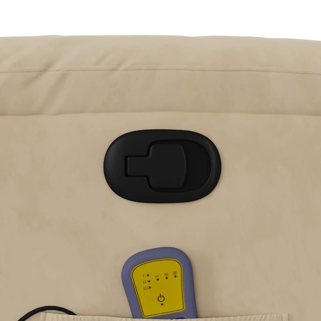 Massage chair cream microfiber fabric