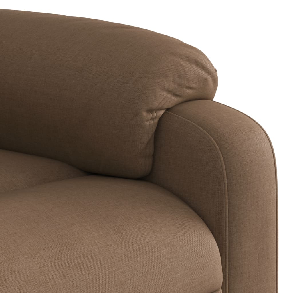 Relaxing Chair Brown Fabric
