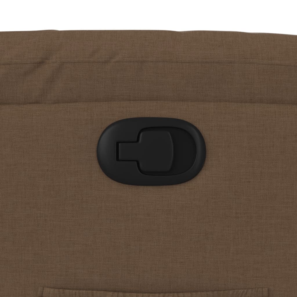 Relaxing Chair Brown Fabric