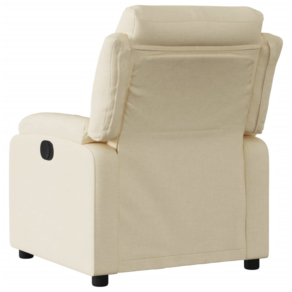 Relaxing chair cream fabric
