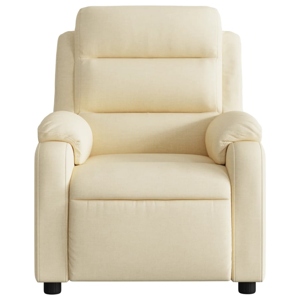Relaxing chair cream fabric