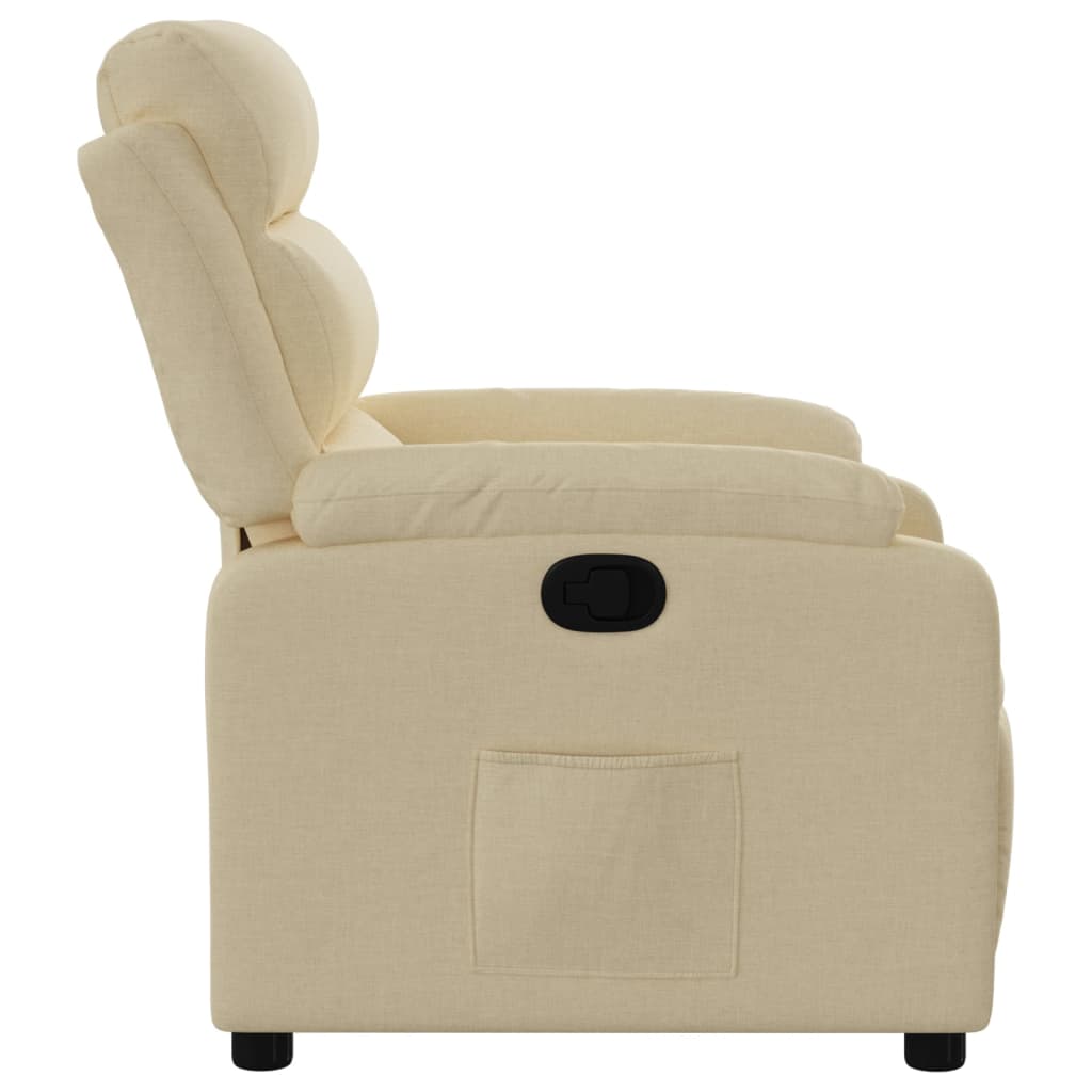Relaxing chair cream fabric