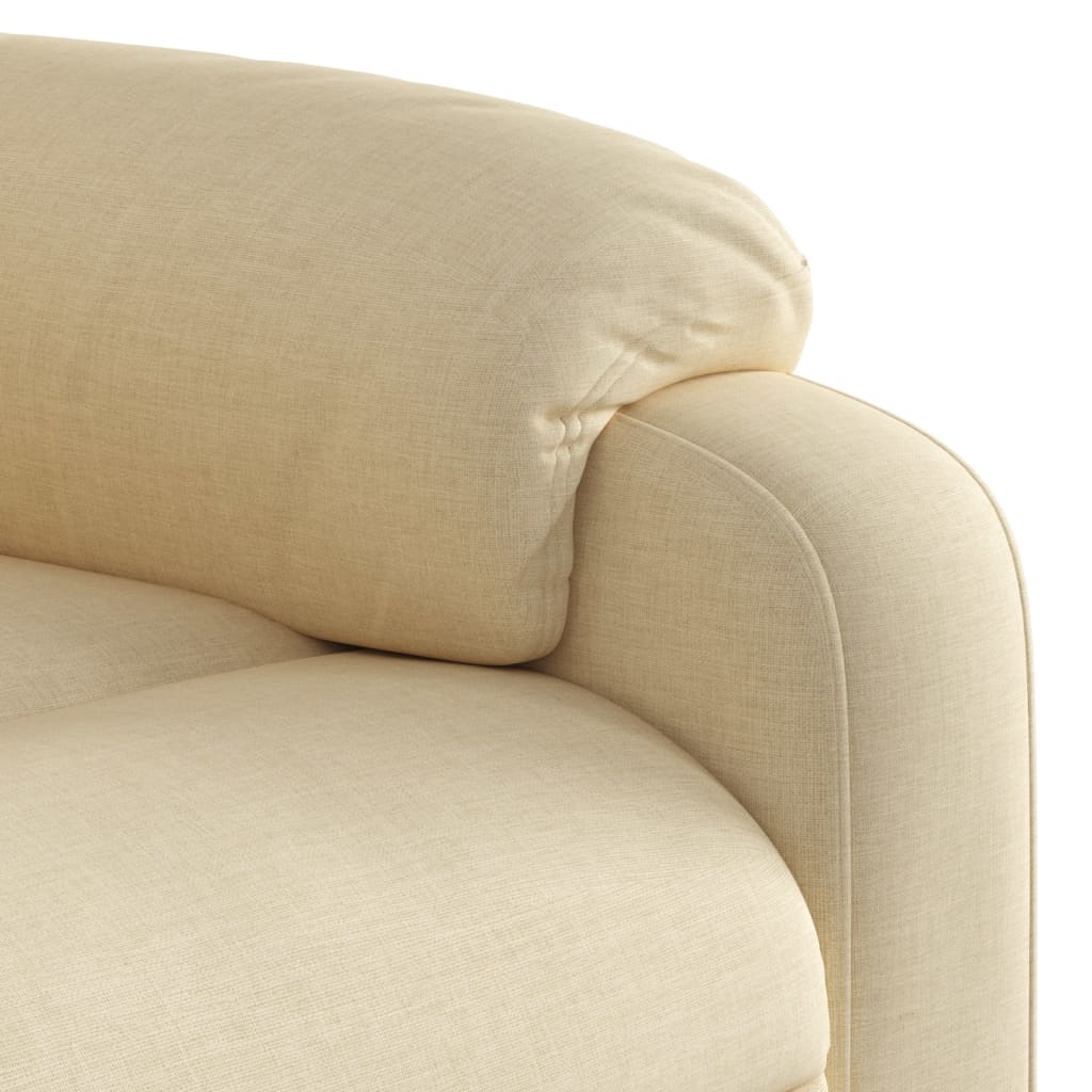 Relaxing chair cream fabric