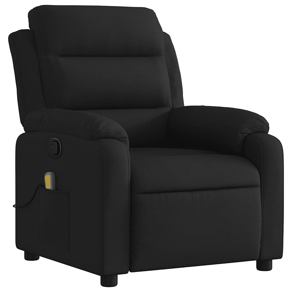 Massage Chair Black Fabric