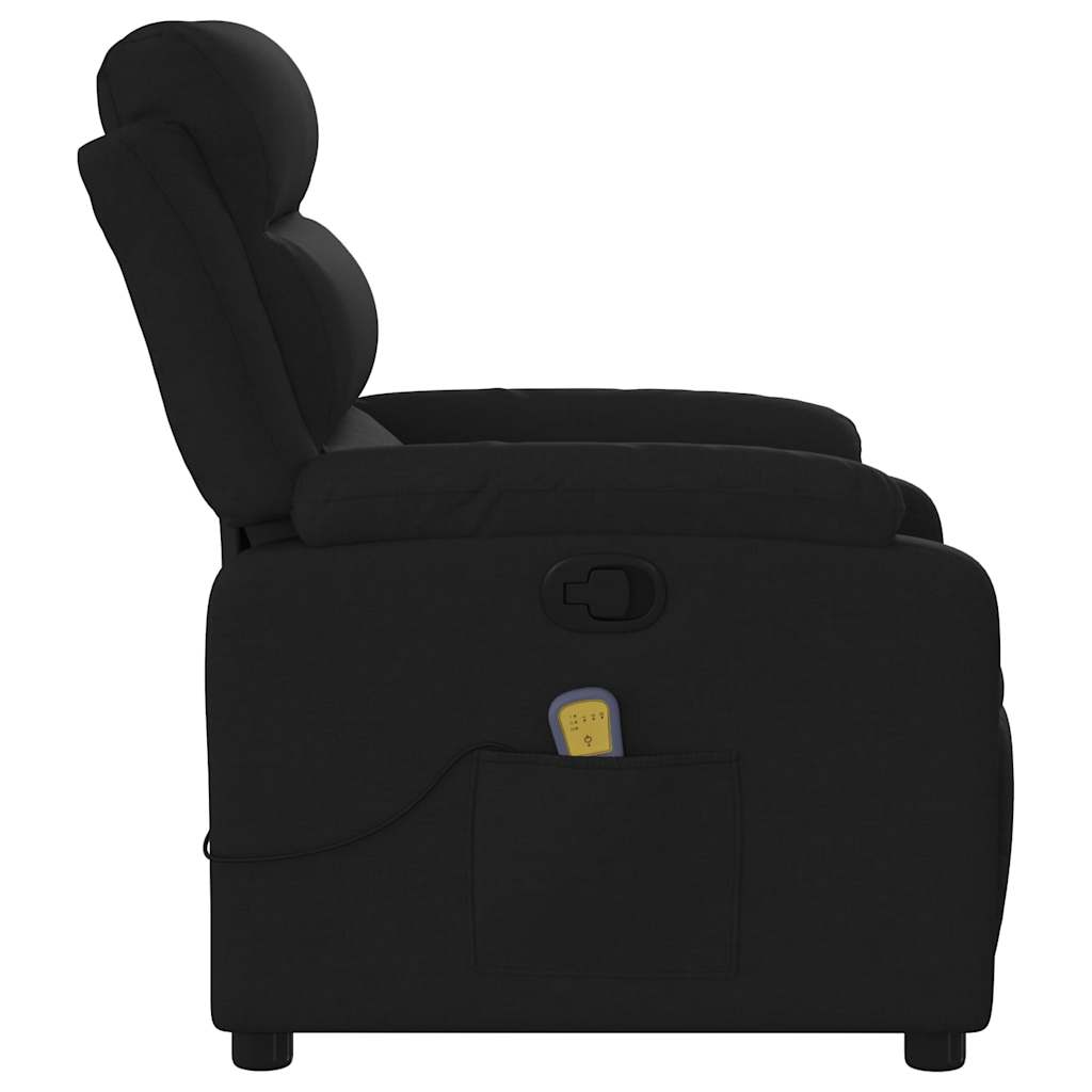 Massage Chair Black Fabric