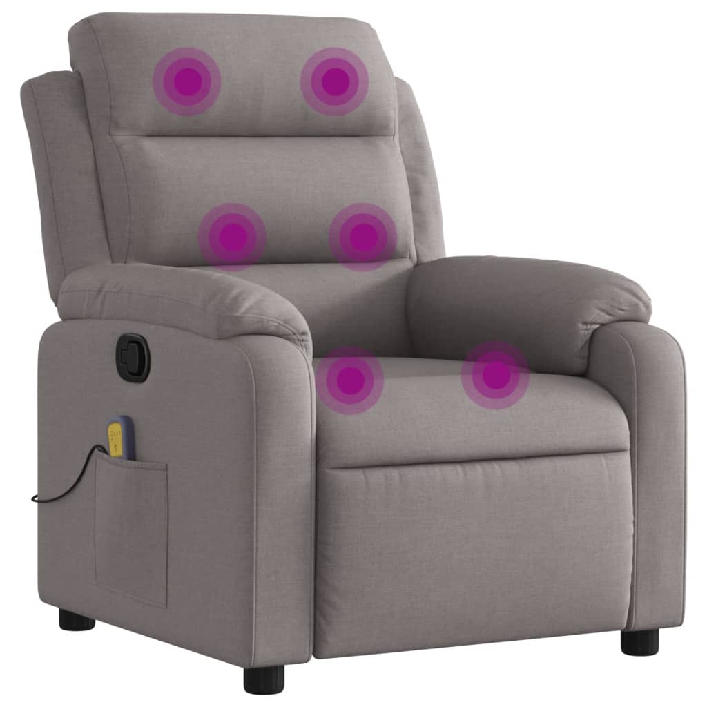 massage chair taupe fabric