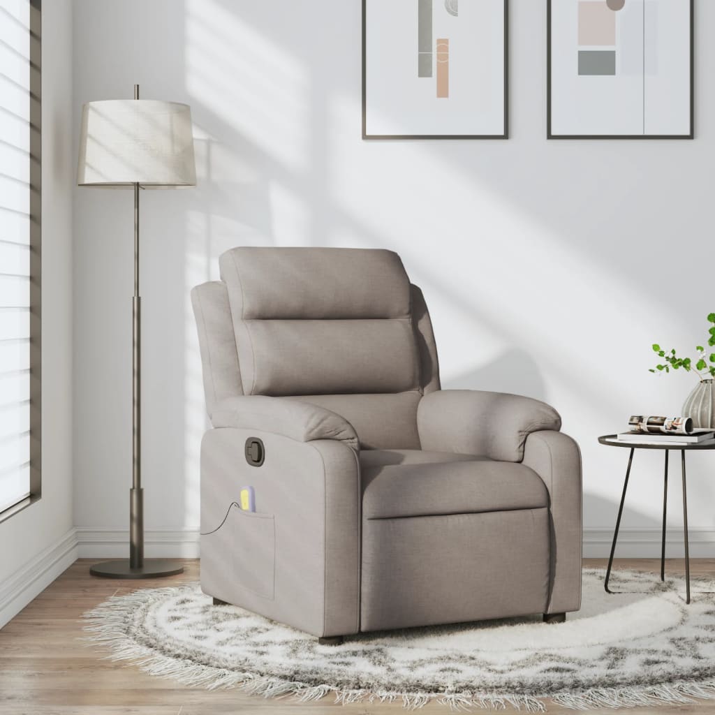 massage chair taupe fabric