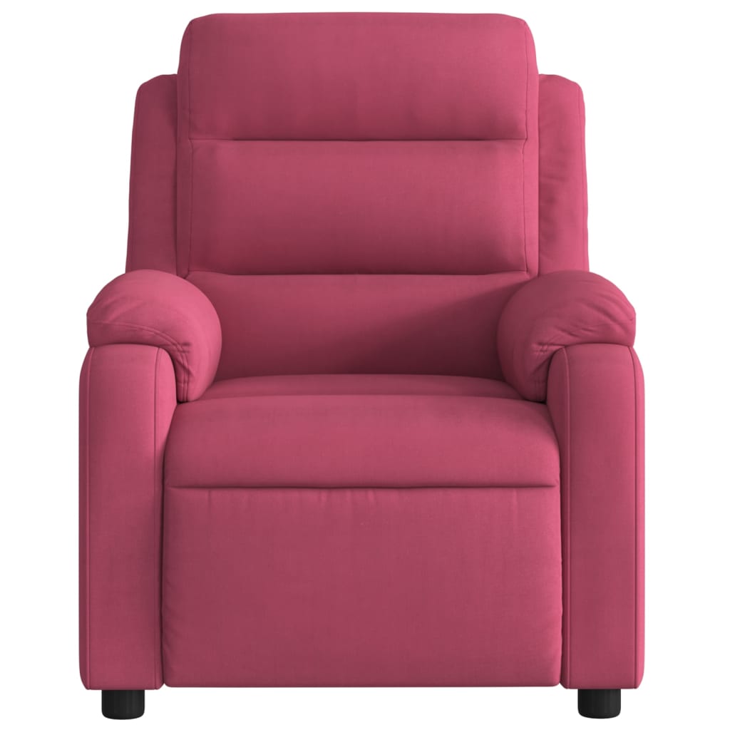 massage chair wine red velvet