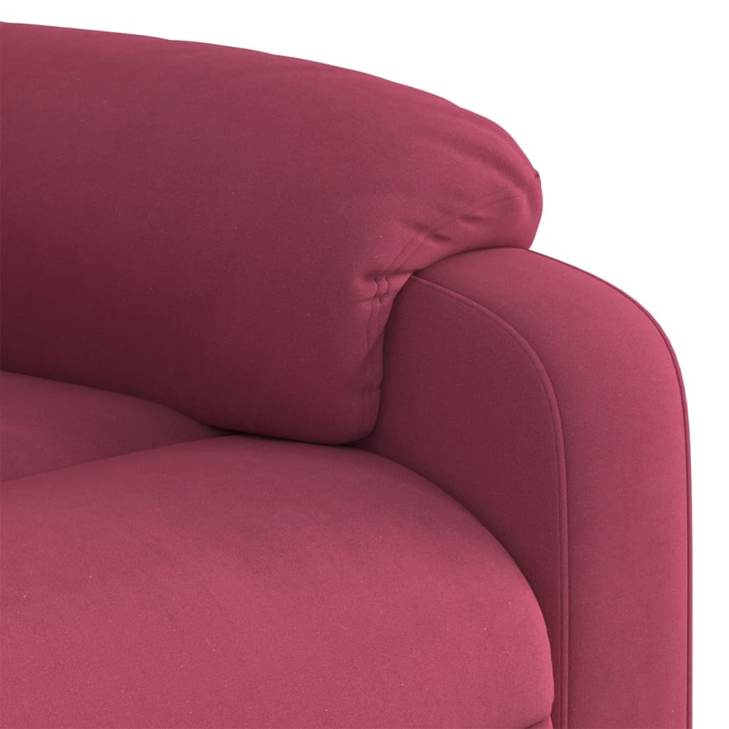 massage chair wine red velvet