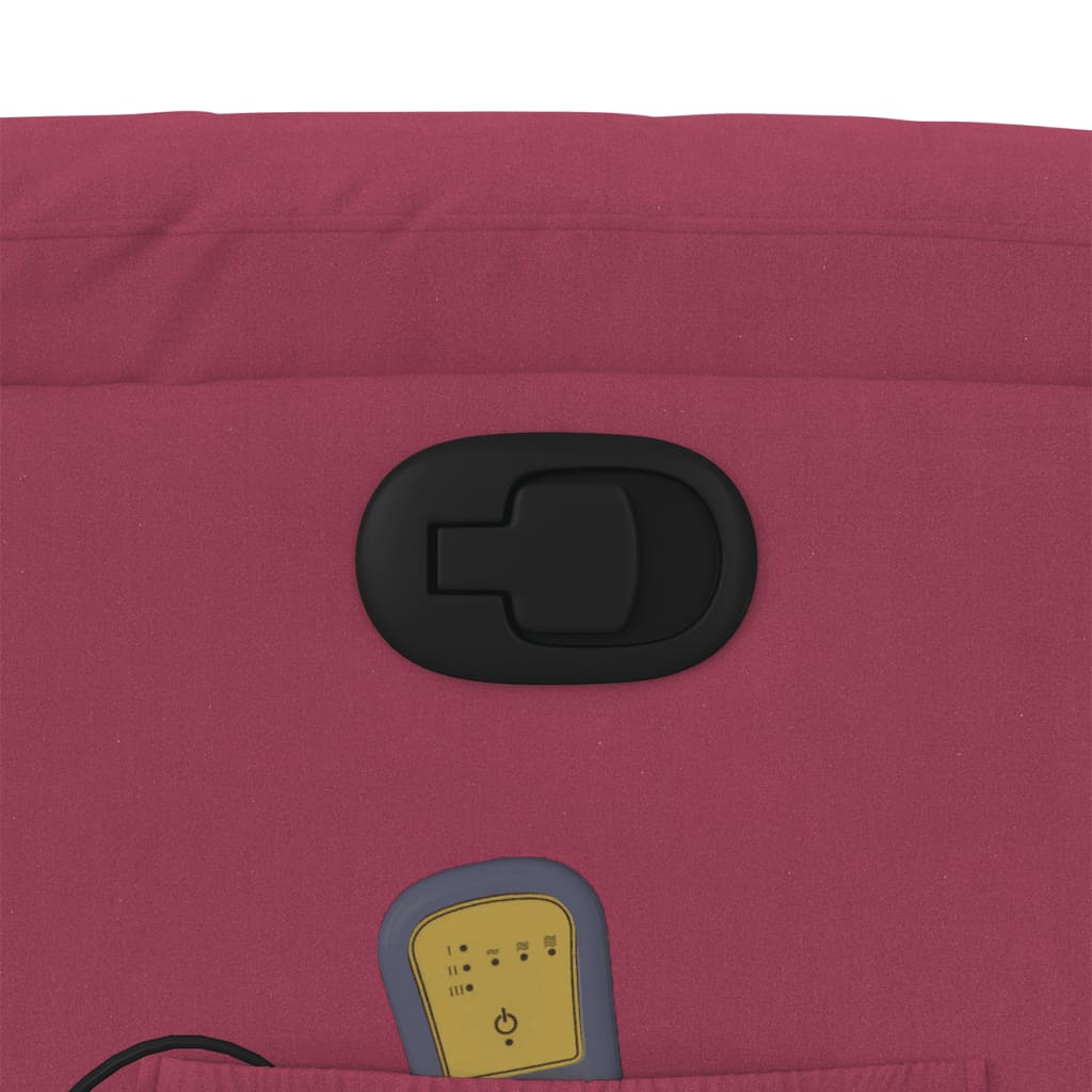 massage chair wine red velvet