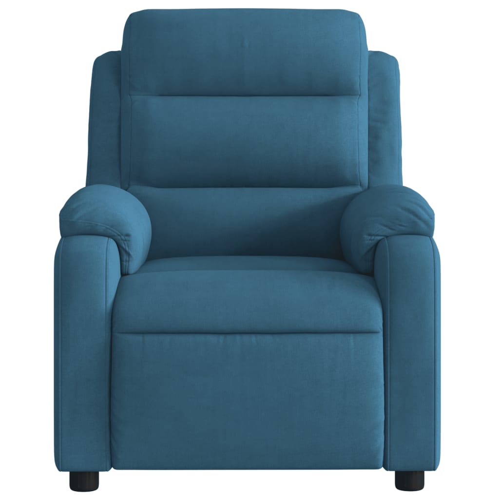 massage chair blue velvet