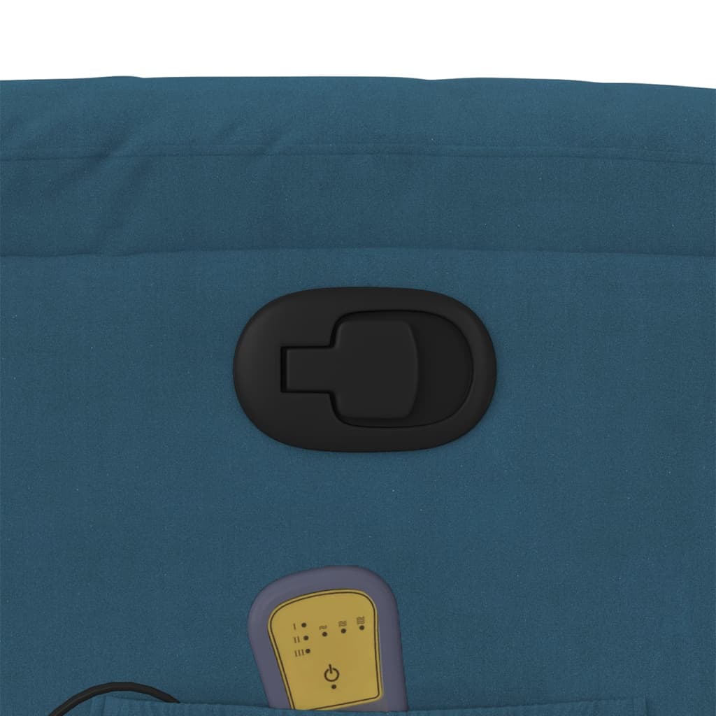 massage chair blue velvet