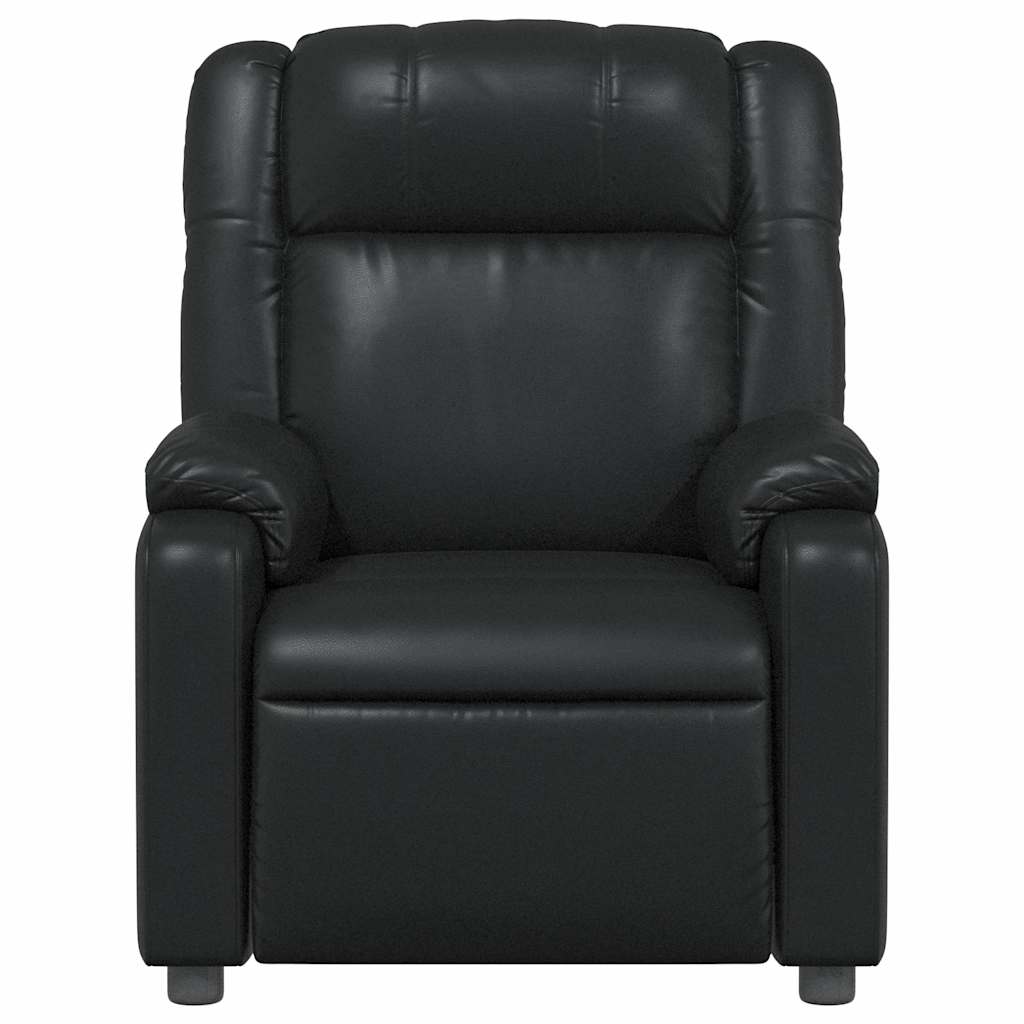 Massage Chair Black Faux Leather