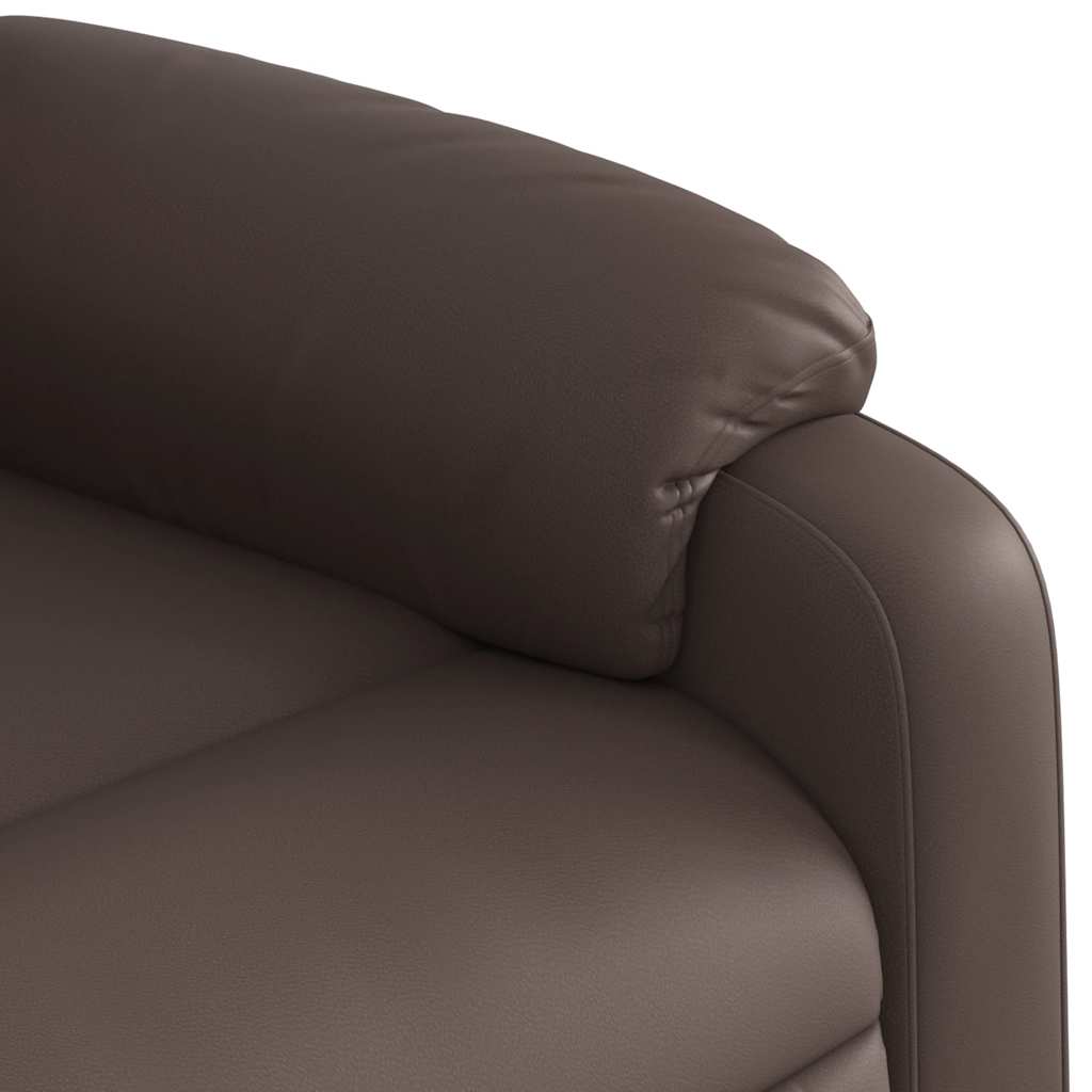 Massage Chair Brown Faux Leather