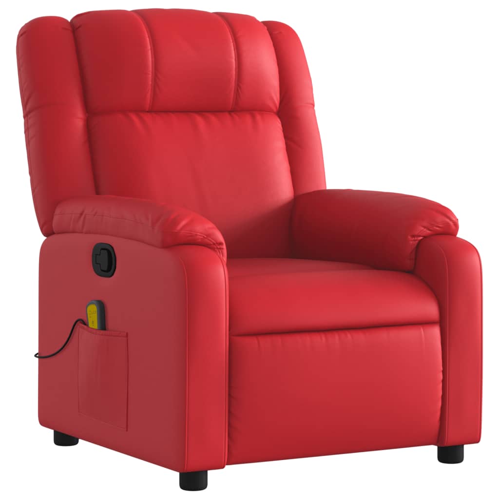 massage chair red imitation leather