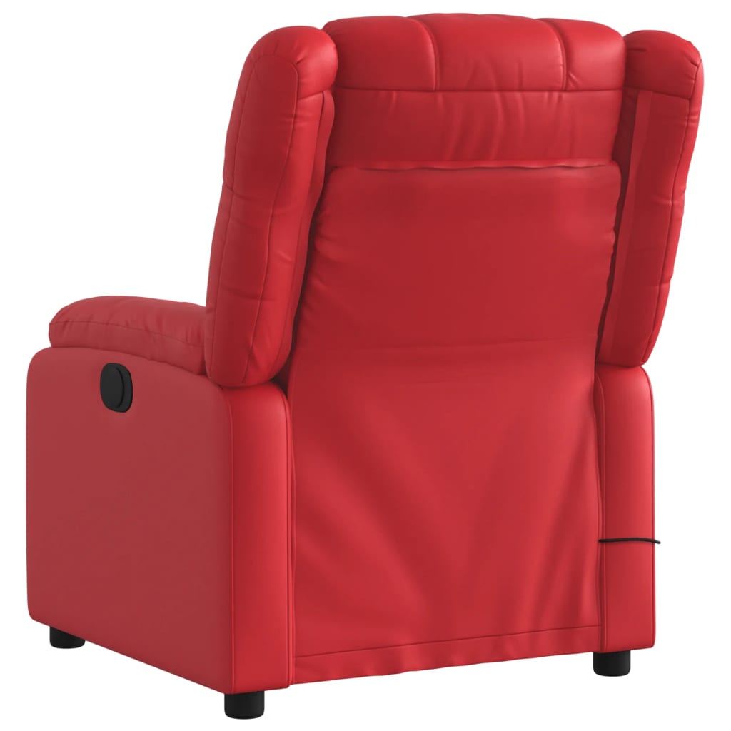 massage chair red imitation leather