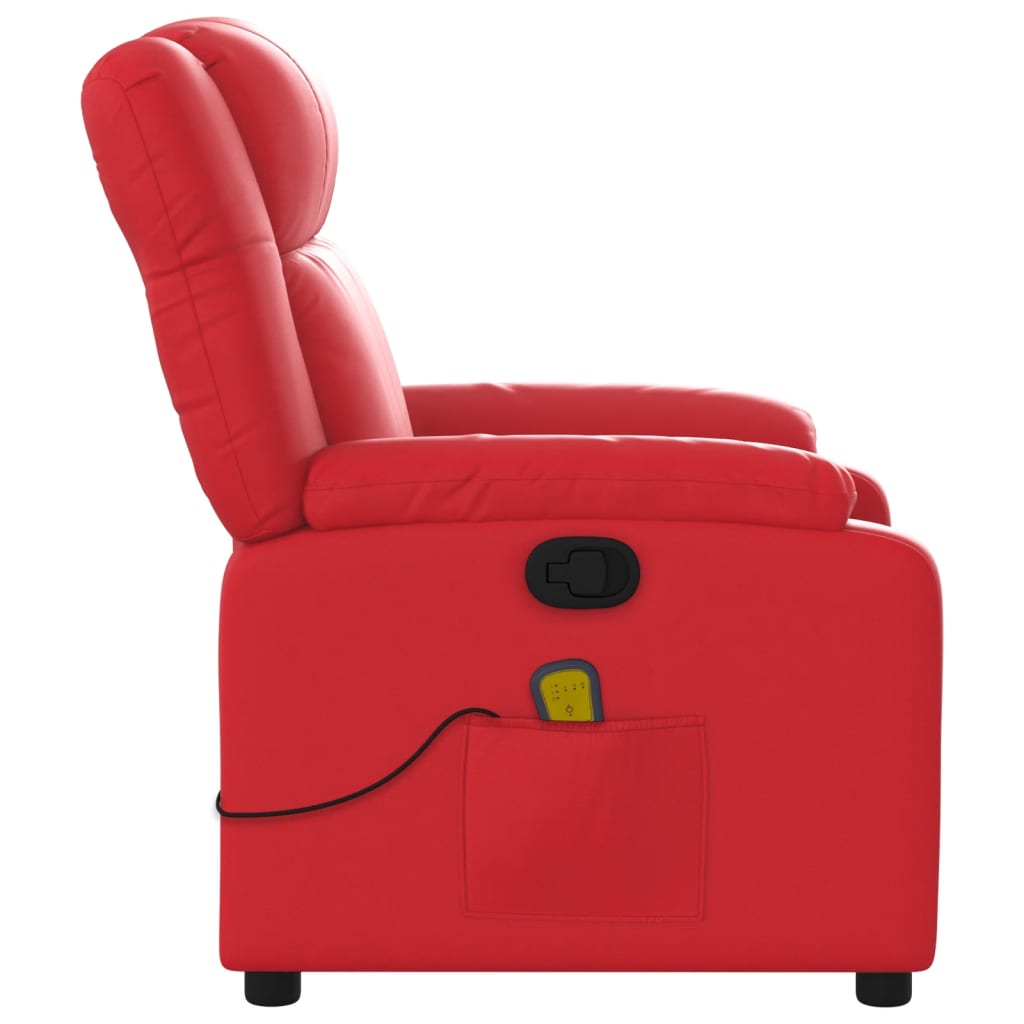 massage chair red imitation leather