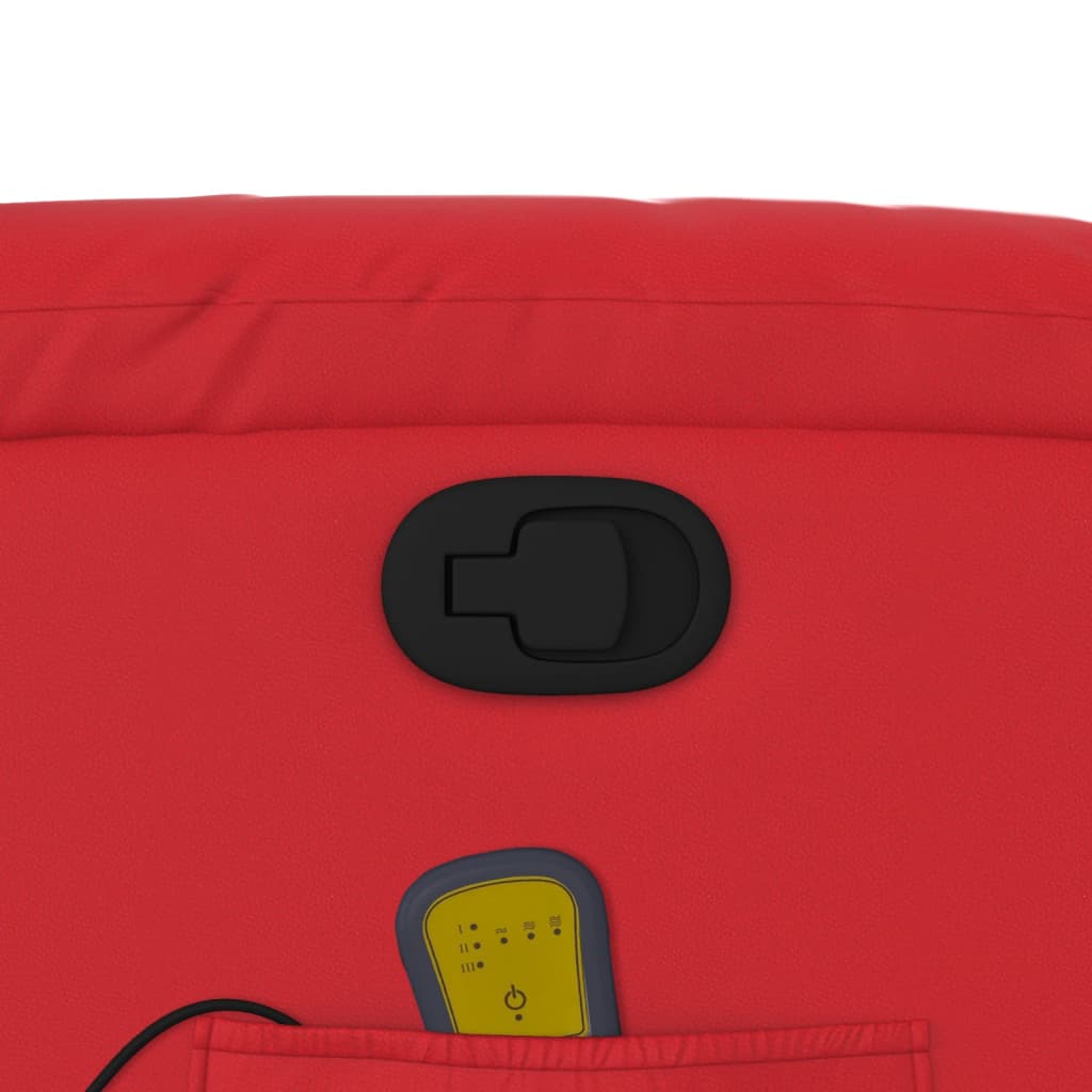 massage chair red imitation leather