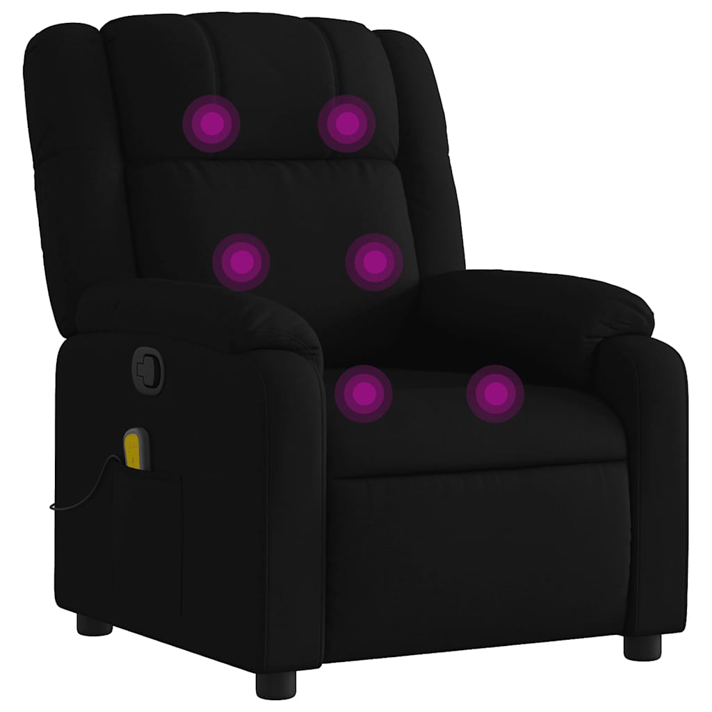Massage Chair Black Fabric