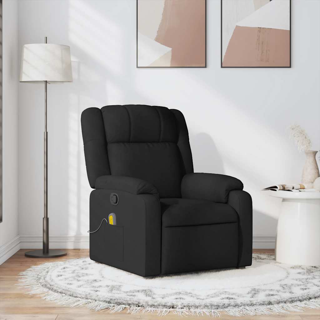 Massage Chair Black Fabric