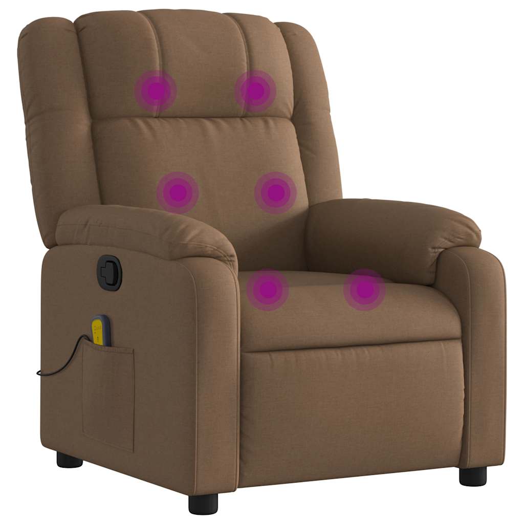 massage chair brown fabric