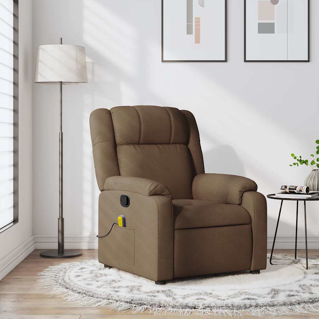 massage chair brown fabric
