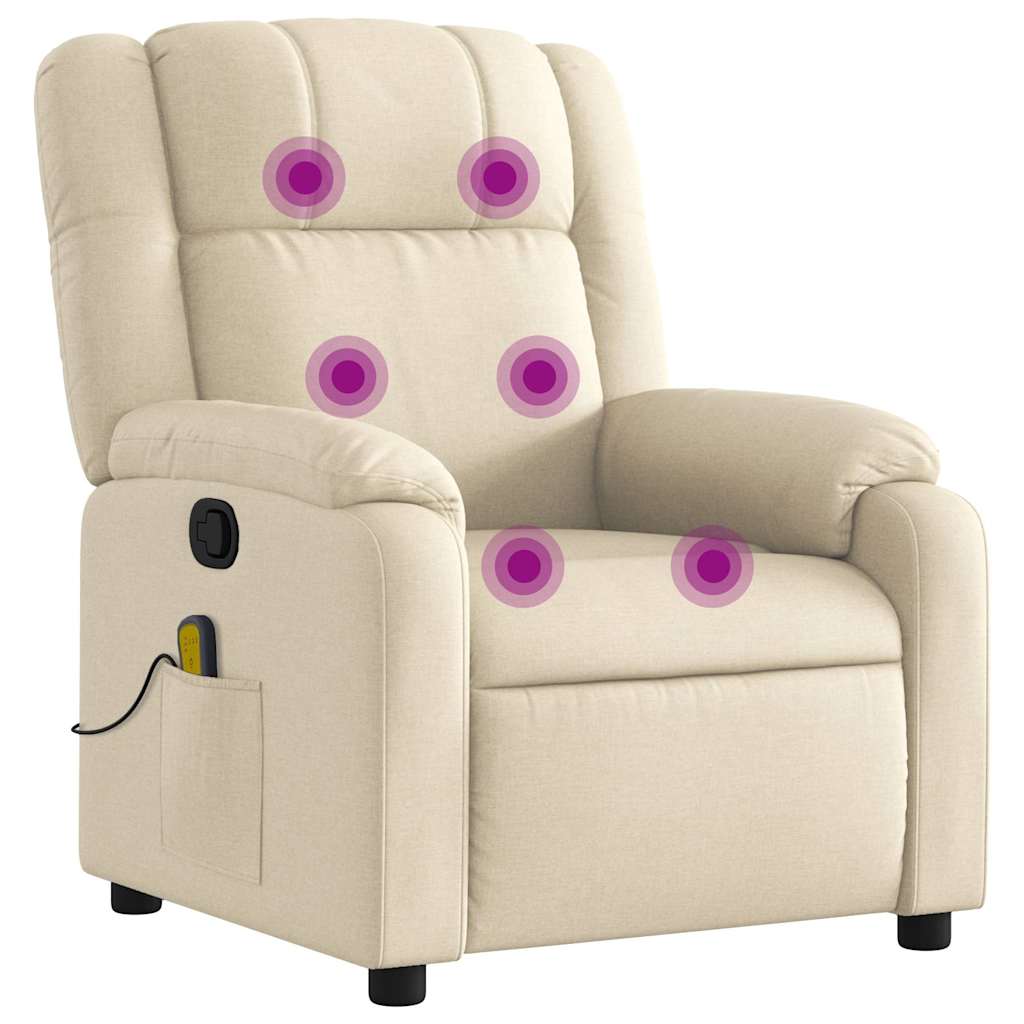 massage chair cream fabric