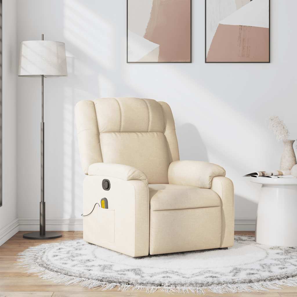 massage chair cream fabric