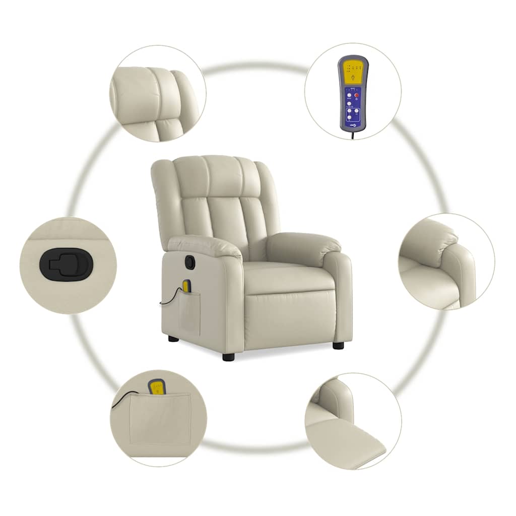 massage chair cream imitation leather