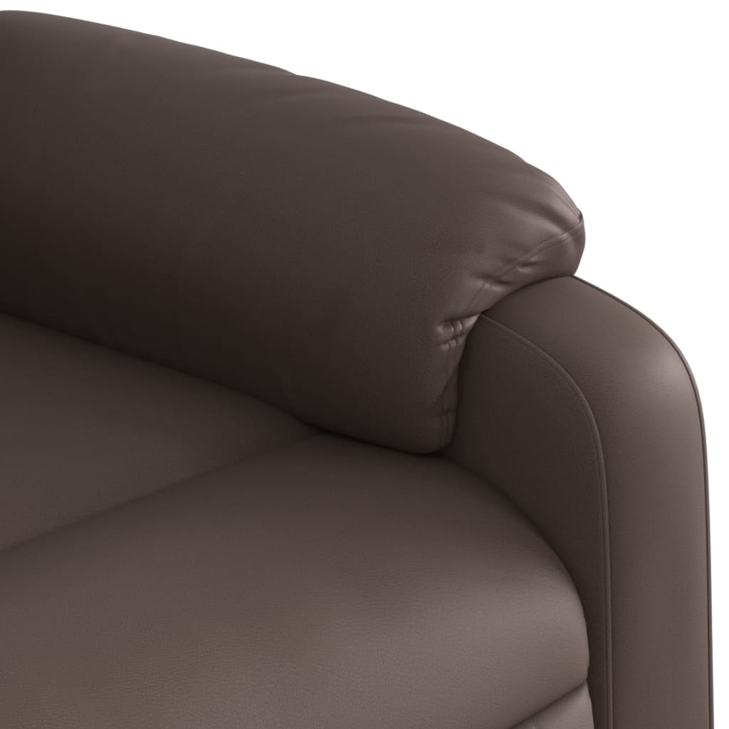 Massage Chair Brown Faux Leather