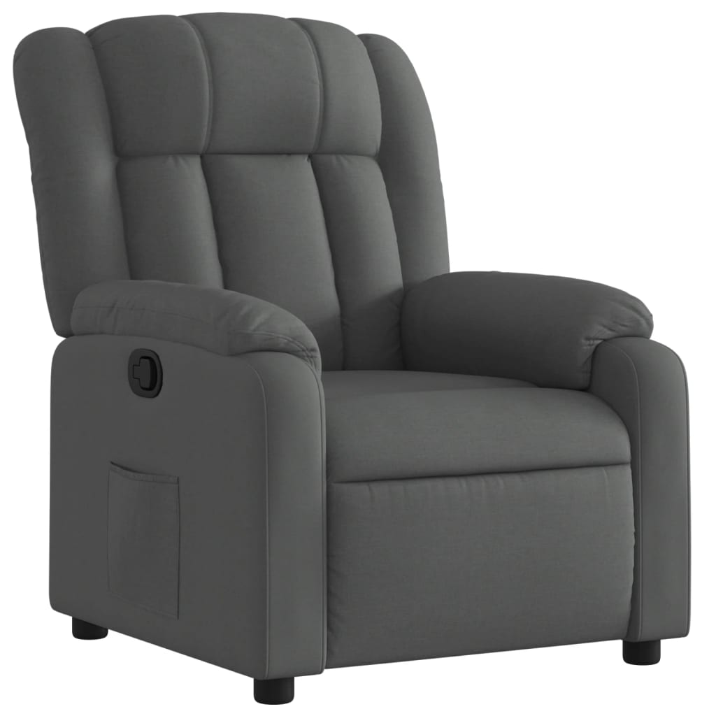 Relaxing Chair Dark Gray Fabric