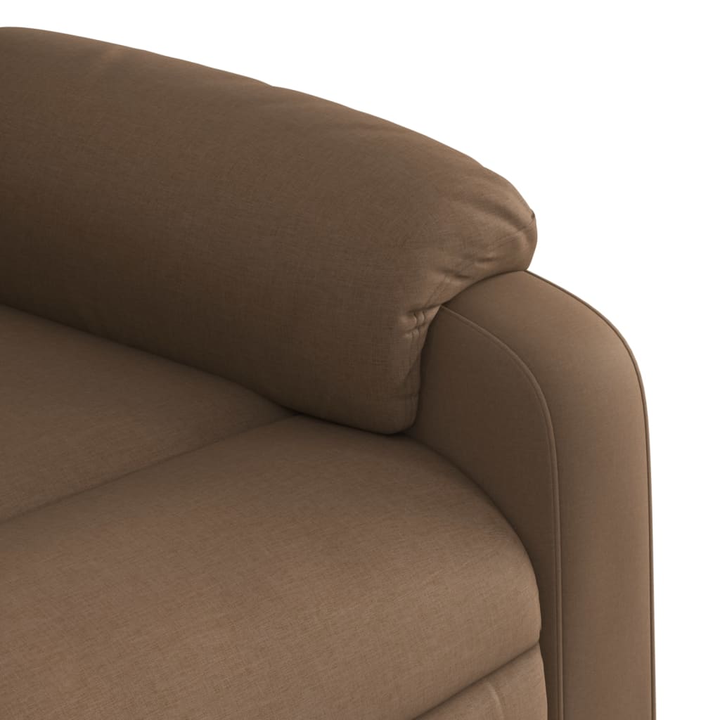 Relaxing Chair Brown Fabric