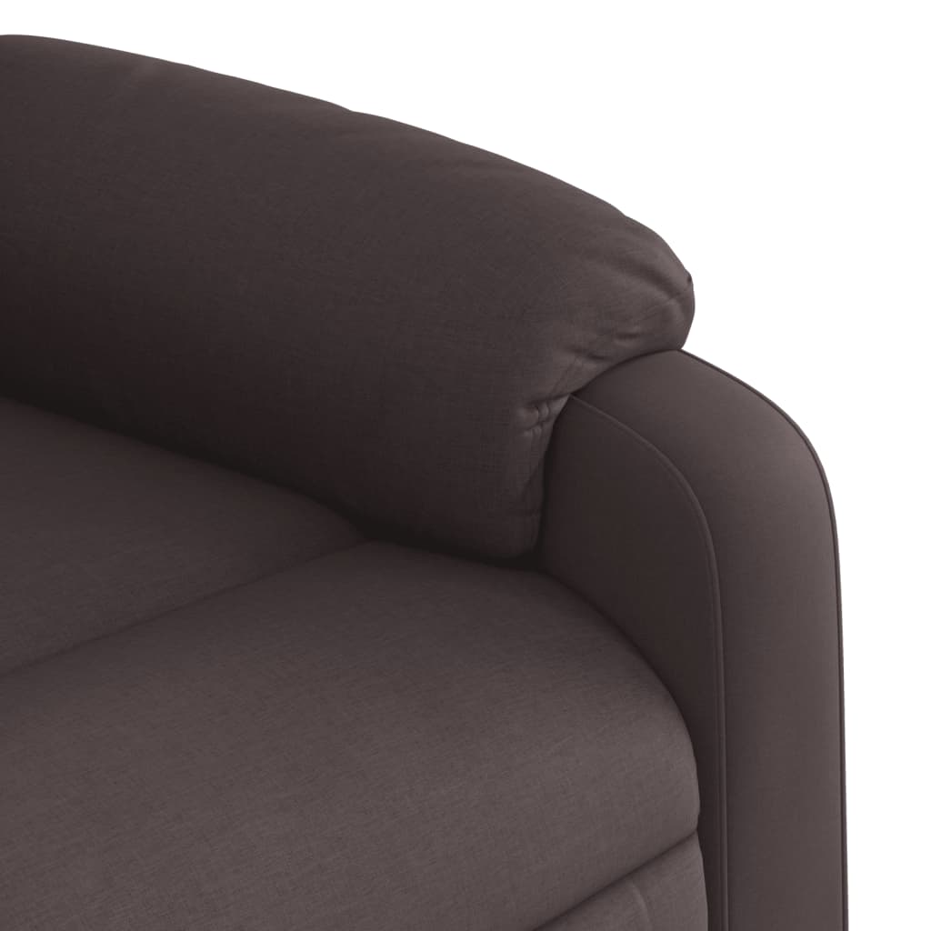 Relaxing Chair Dark Brown Fabric