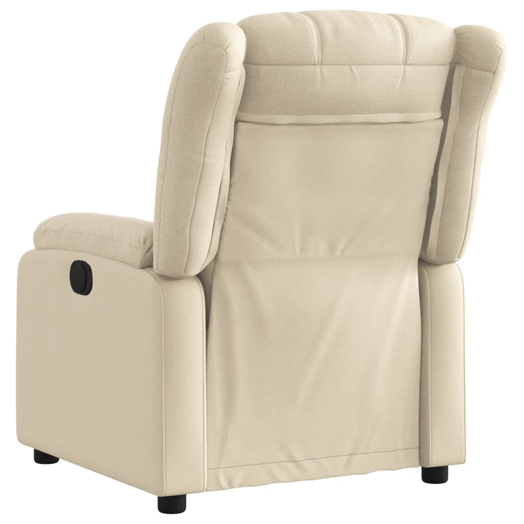 Relaxing chair cream fabric