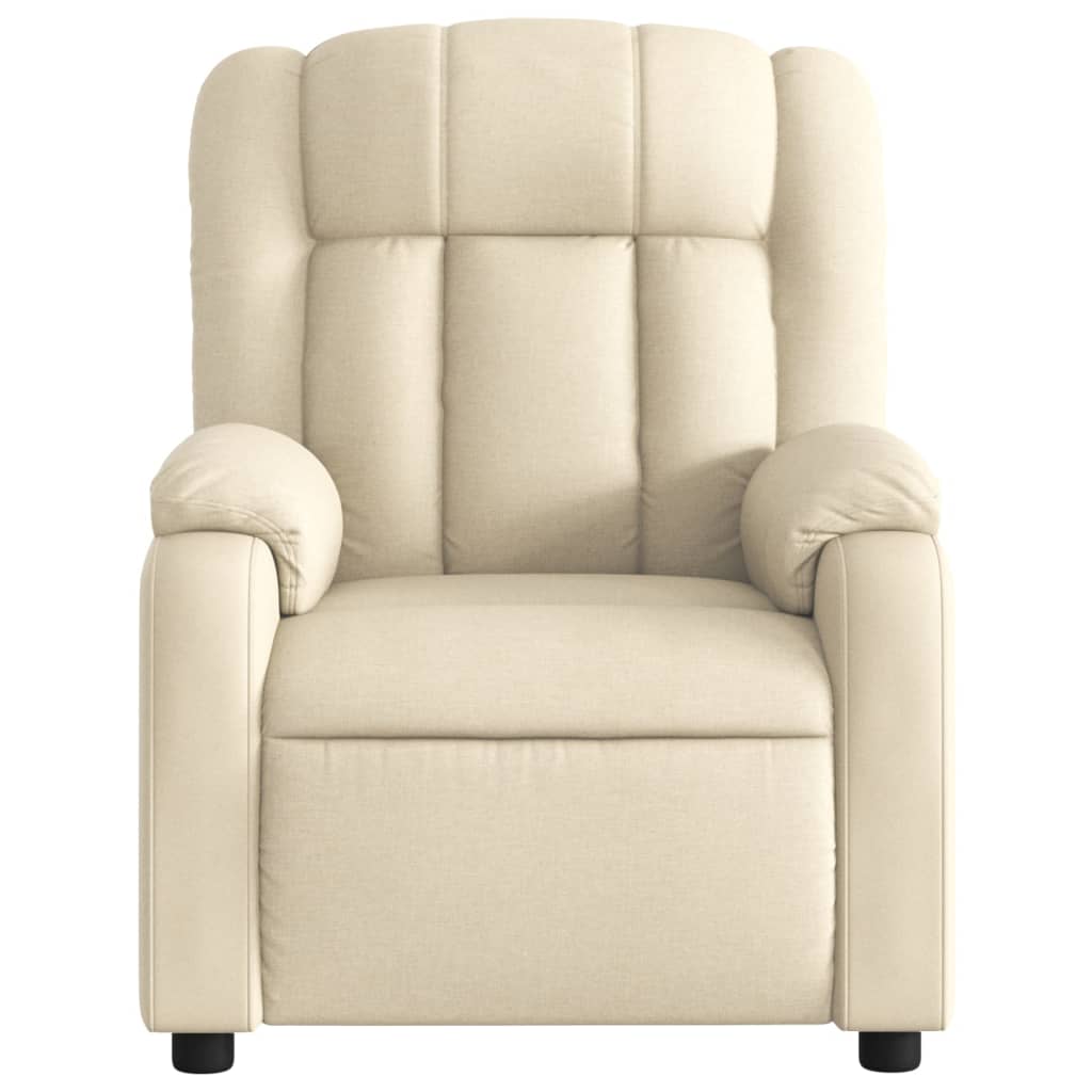 Relaxing chair cream fabric