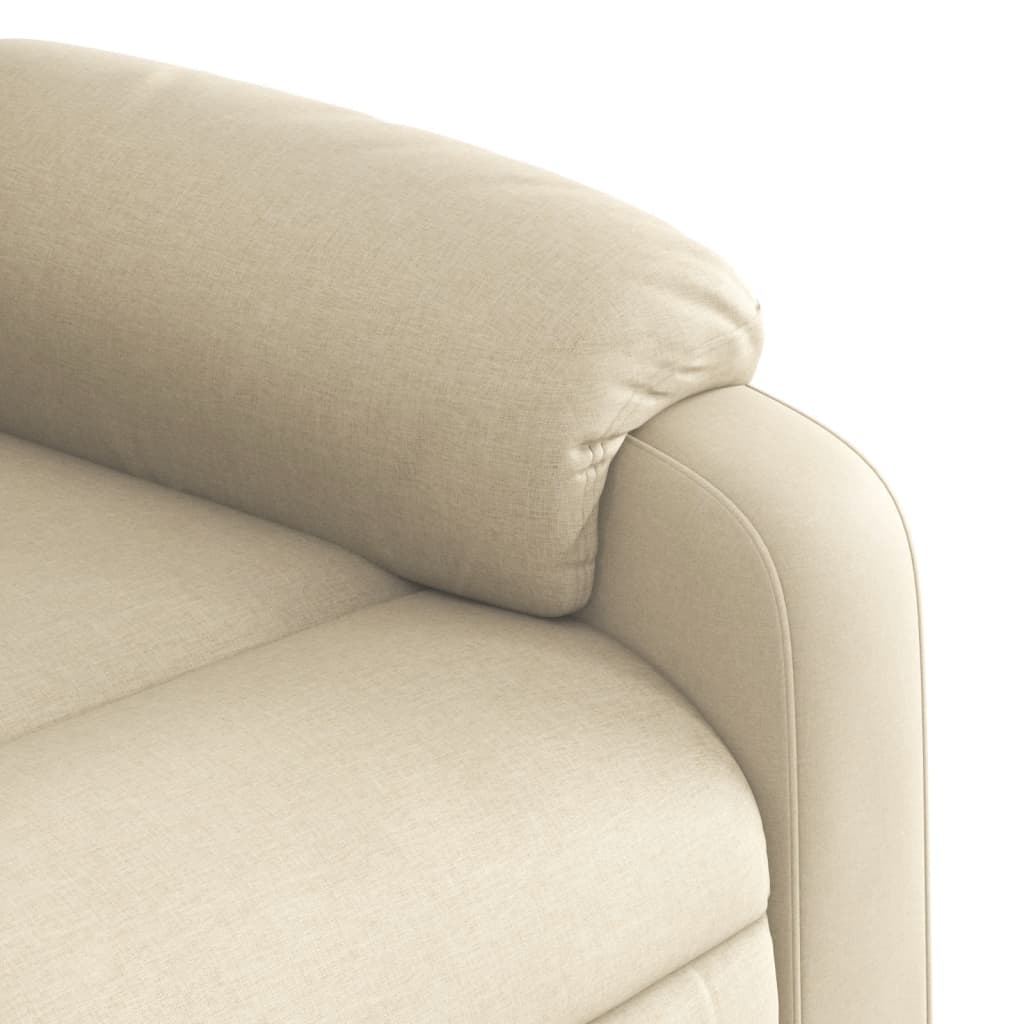 Relaxing chair cream fabric