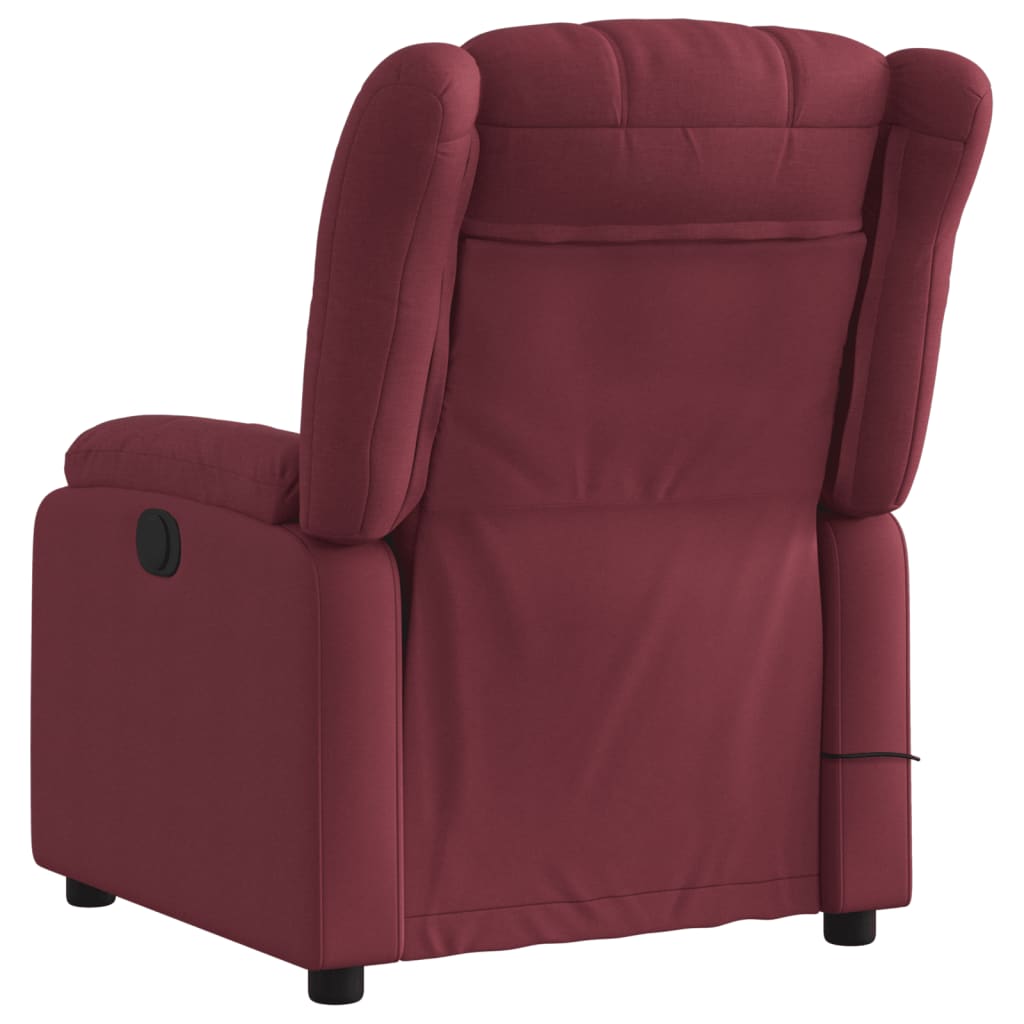 massage chair wine red fabric