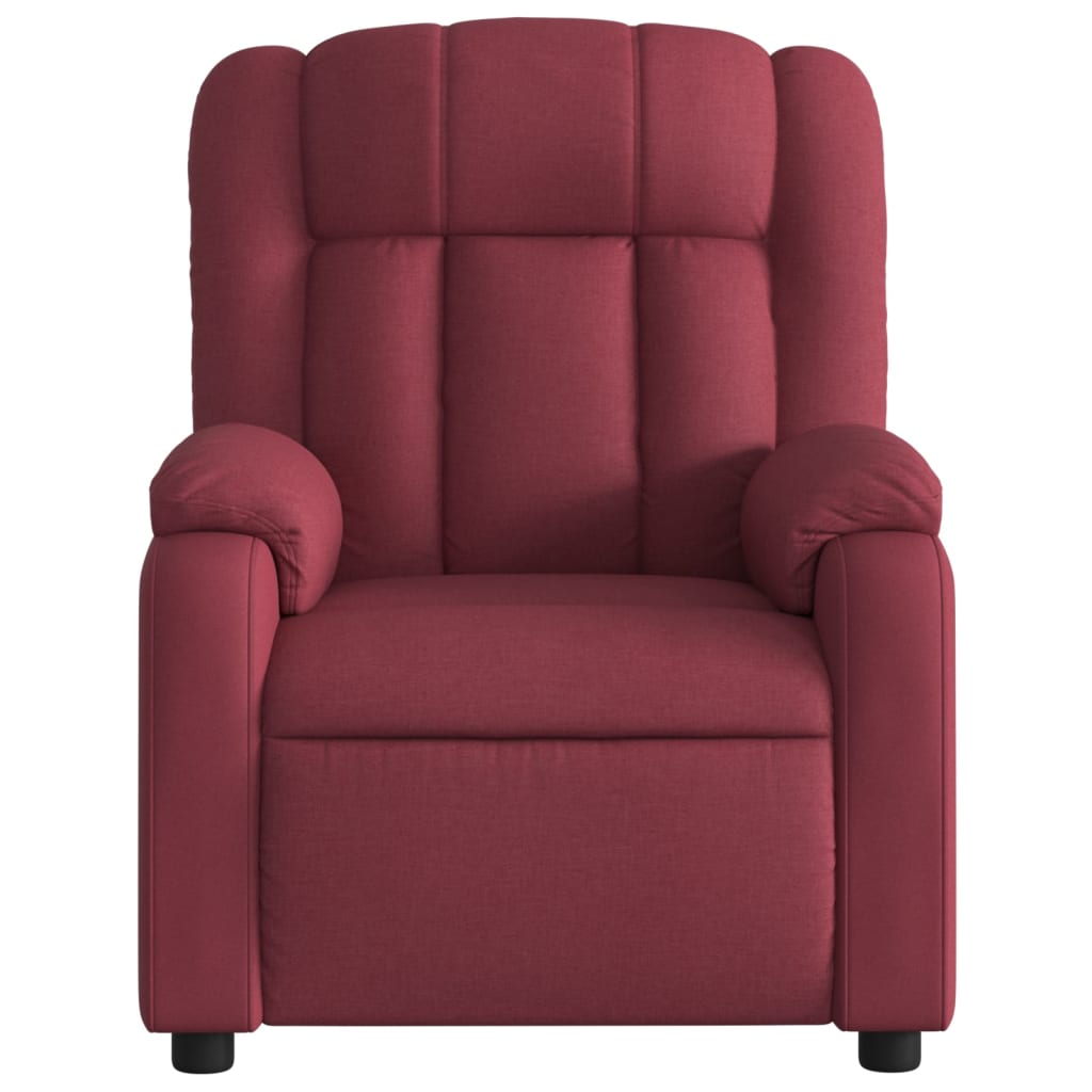 massage chair wine red fabric