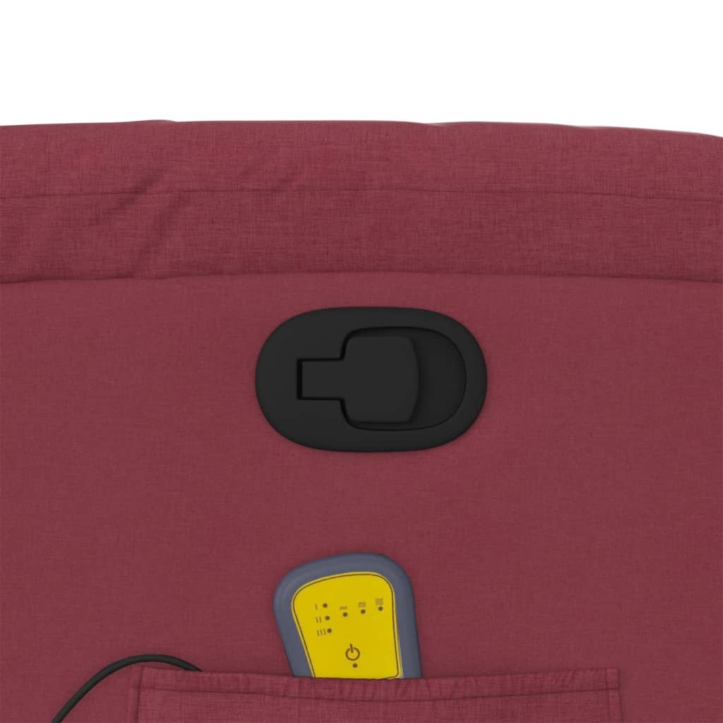 massage chair wine red fabric