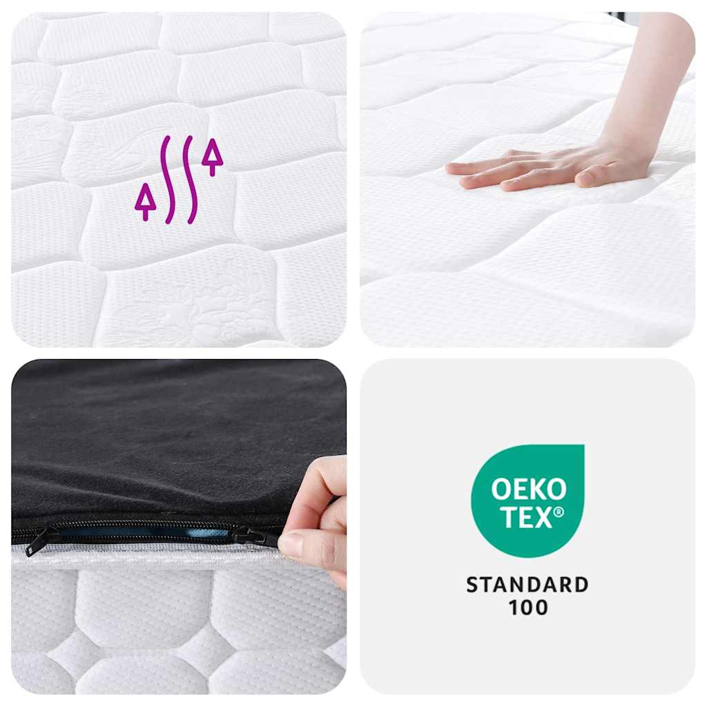 Medium-firm pocket spring mattress 160x200 cm
