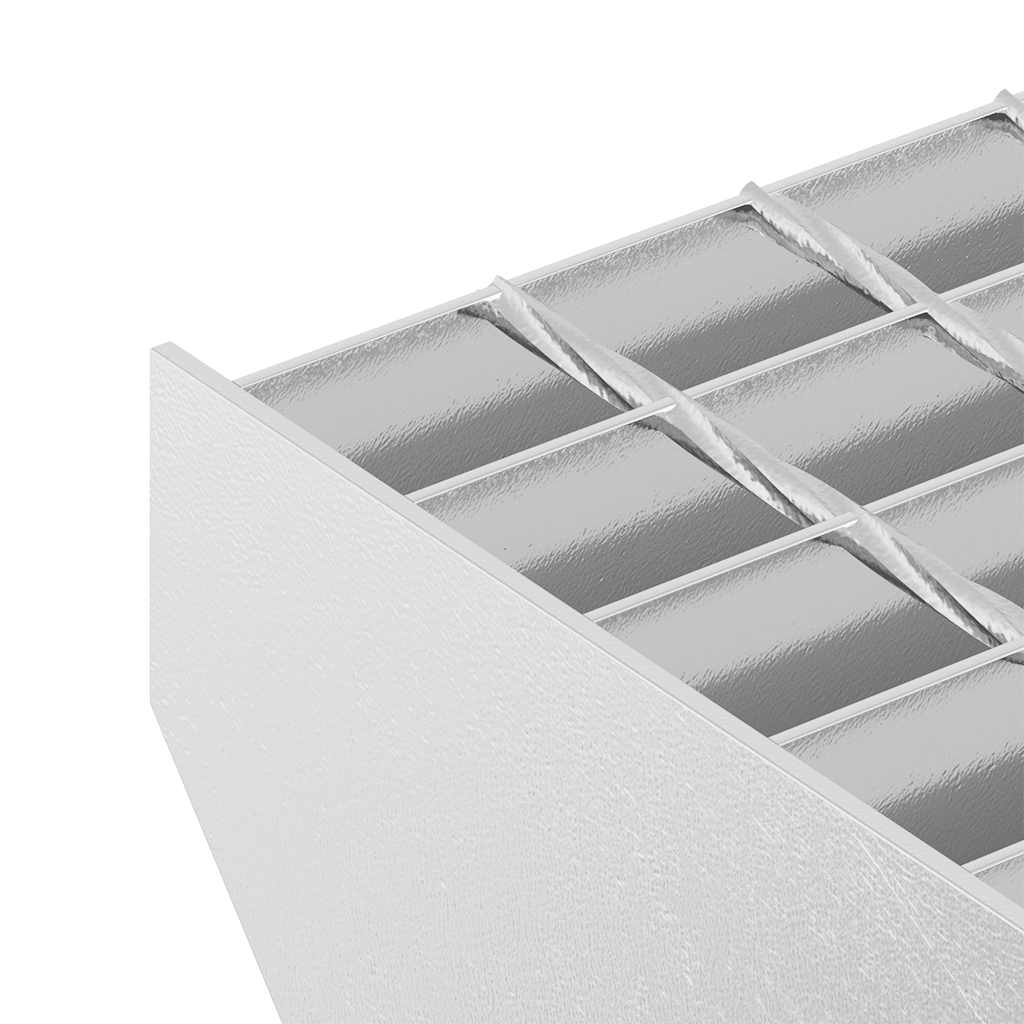Grating step 70x24x7 cm galvanized steel