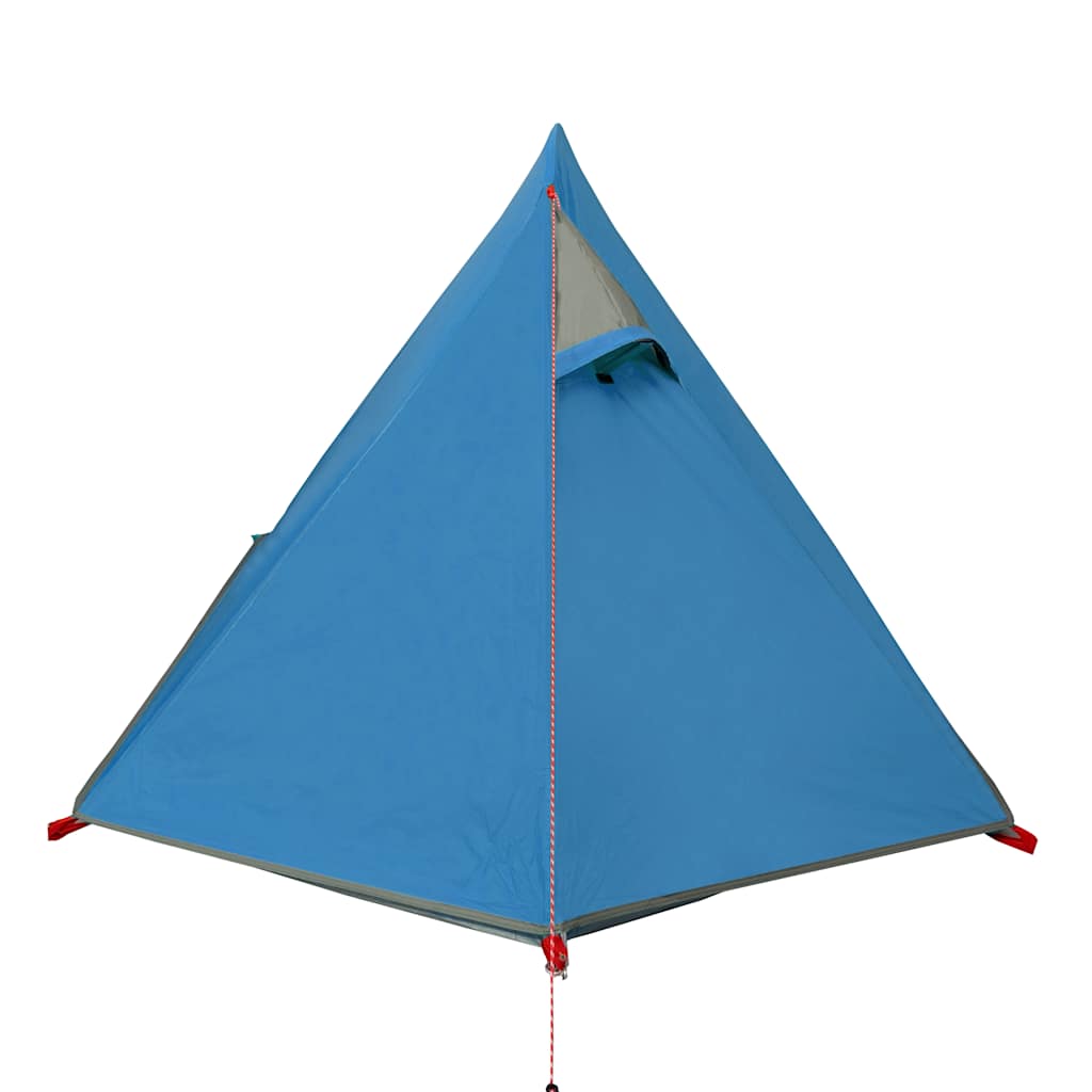 Dome Camping Tent 2 Persons Blue Waterproof