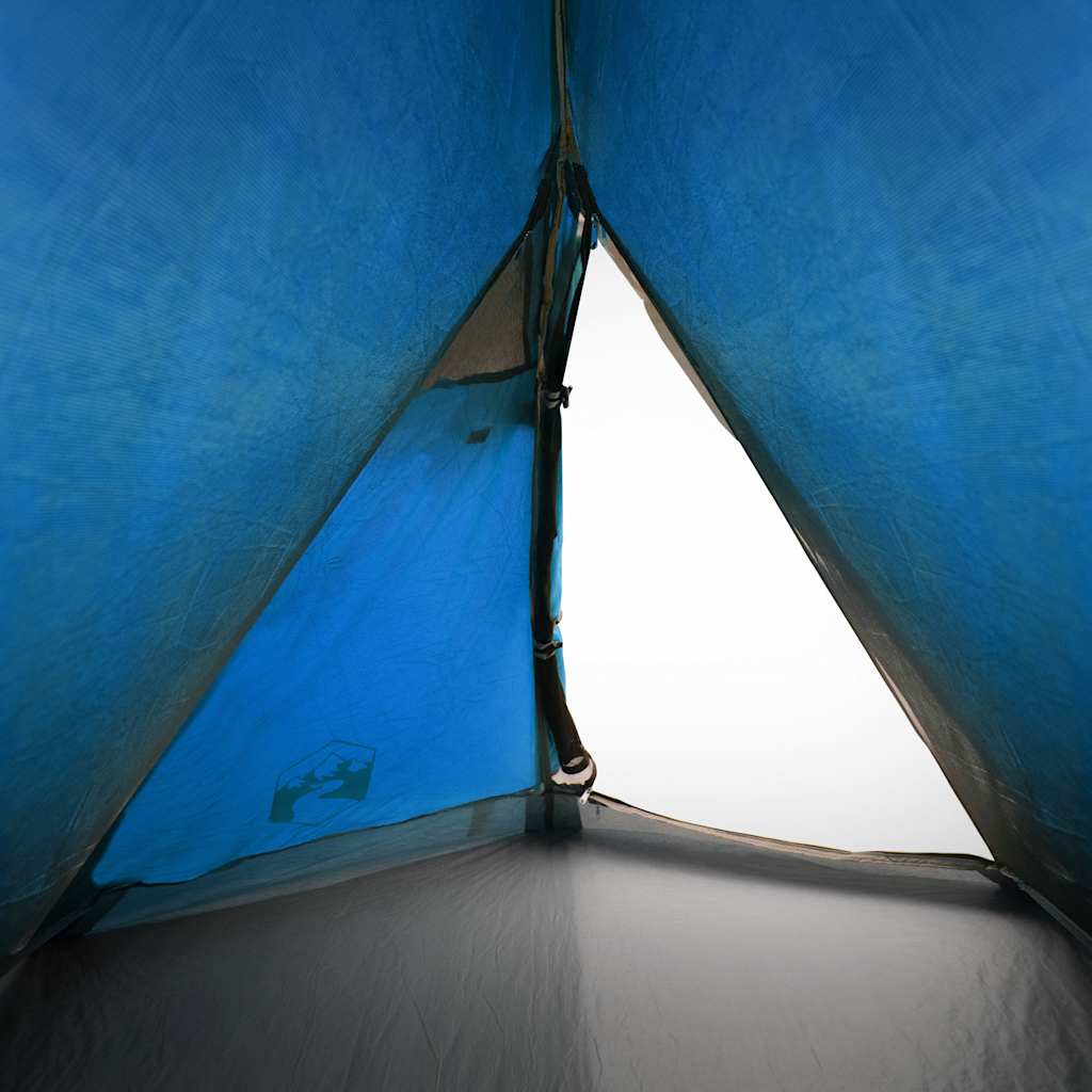Dome Camping Tent 2 Persons Blue Waterproof