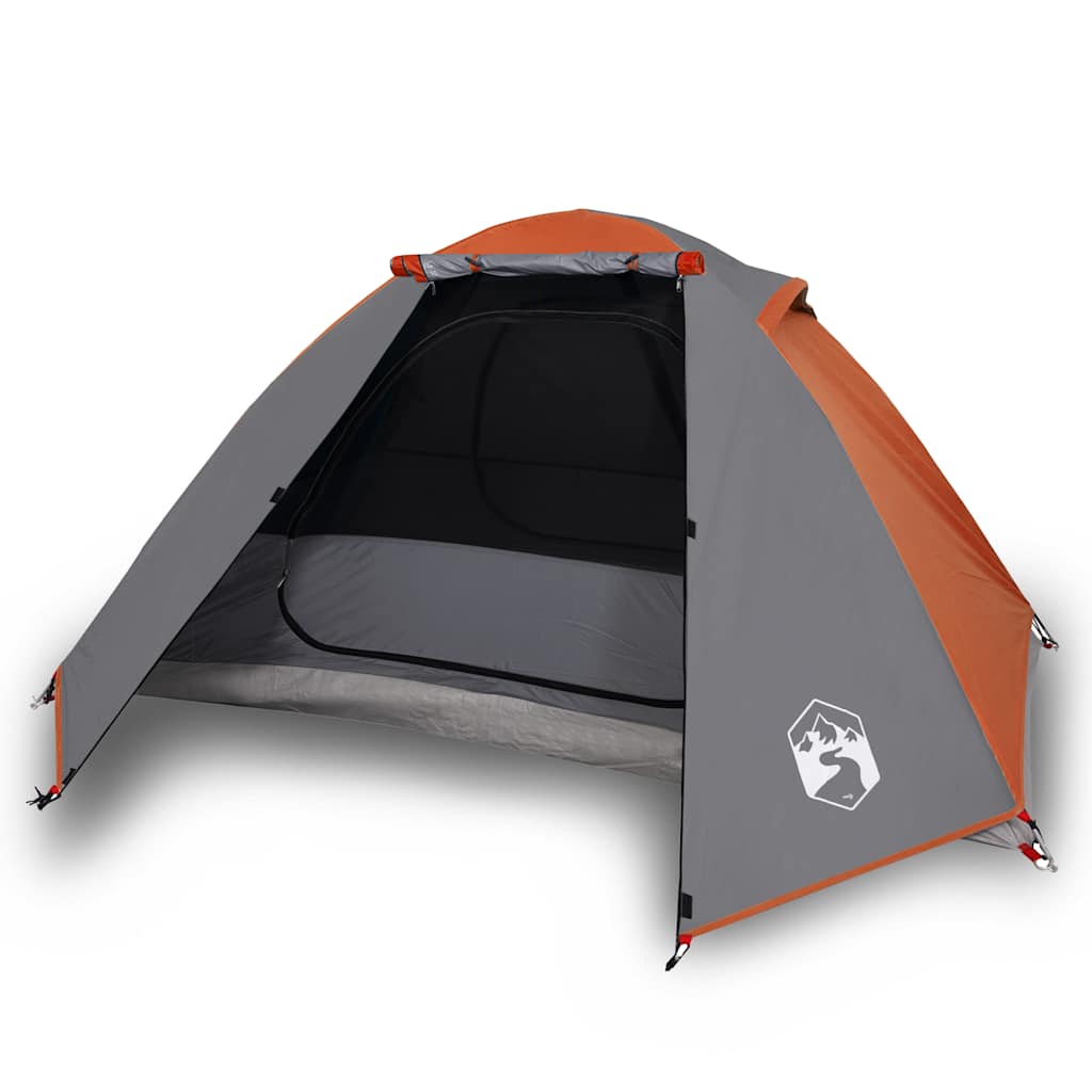 Dome Camping Tent 2 Persons Orange Waterproof