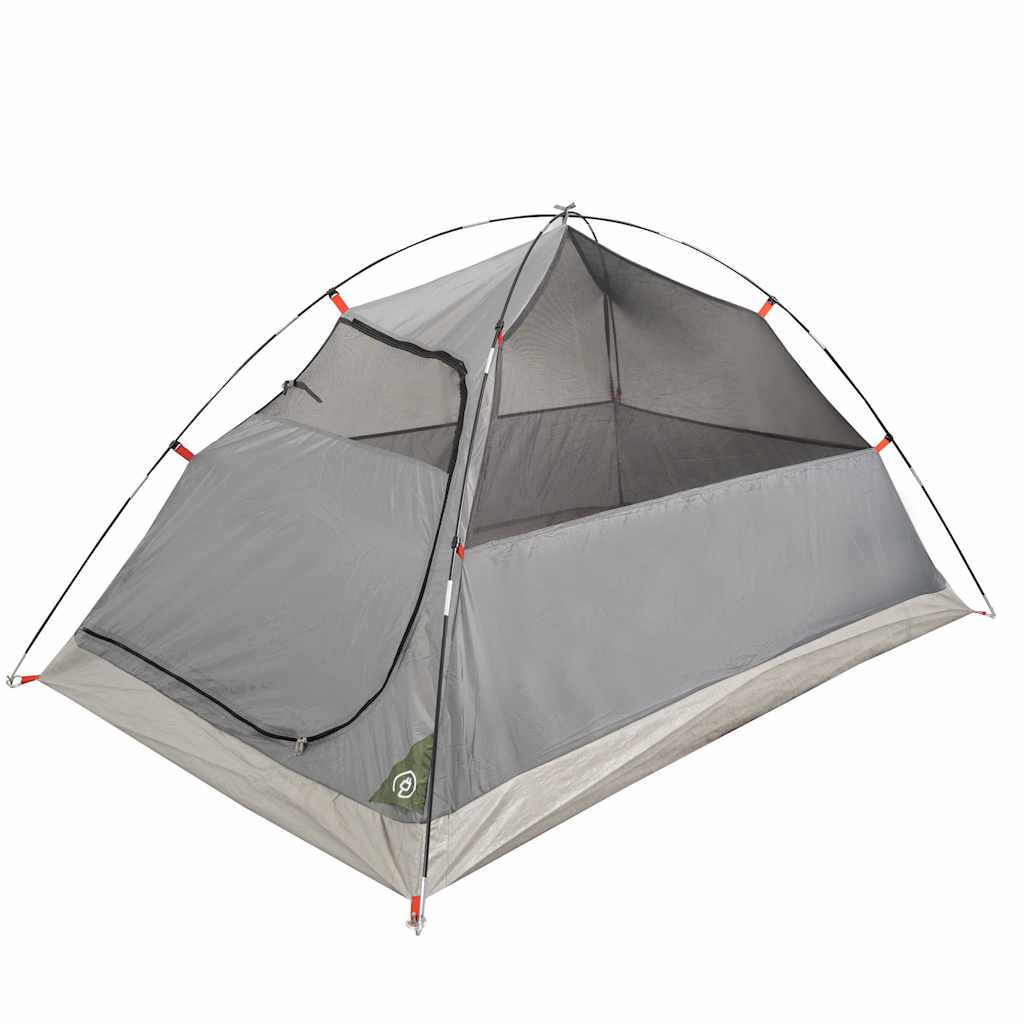 Dome Camping Tent 3 Persons Green Waterproof