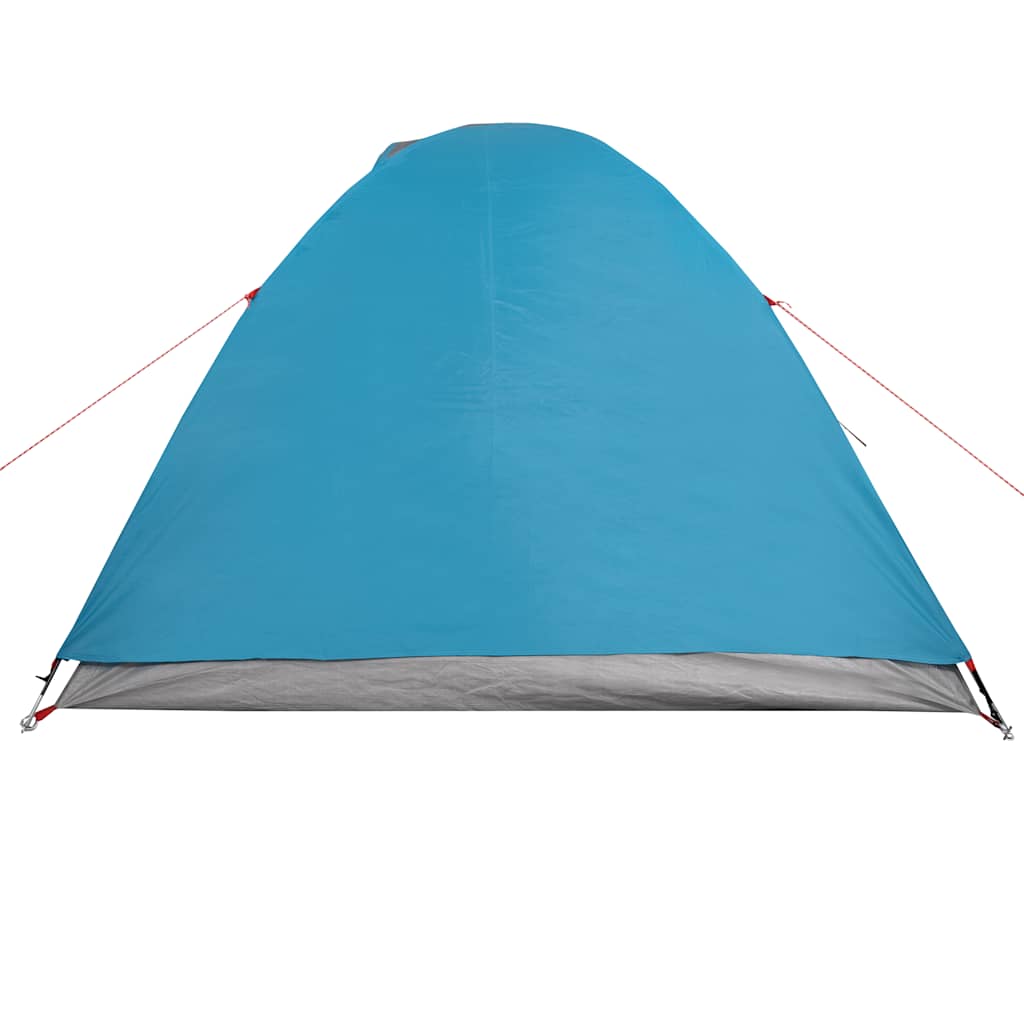 Dome Camping Tent 3 Persons Blue Waterproof
