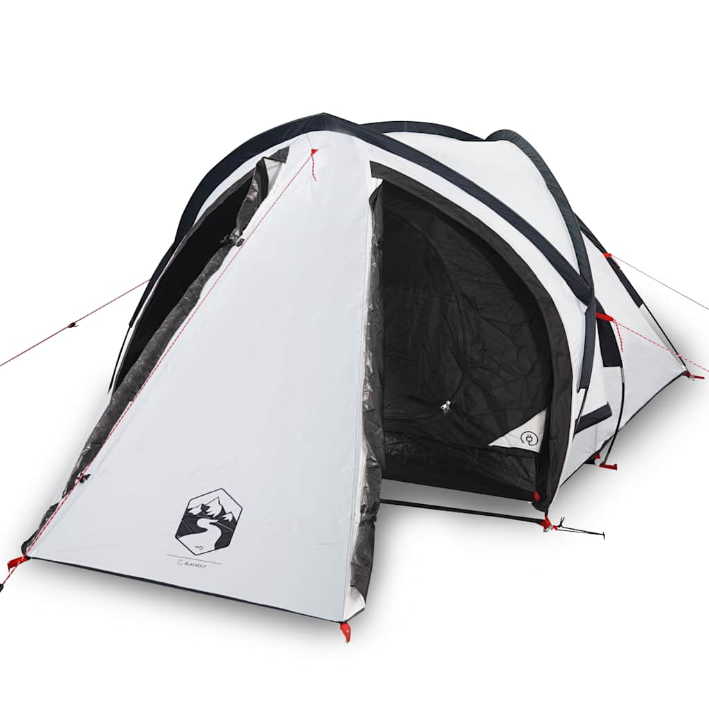 Dome Camping Tent 2 Persons White Dark Waterproof