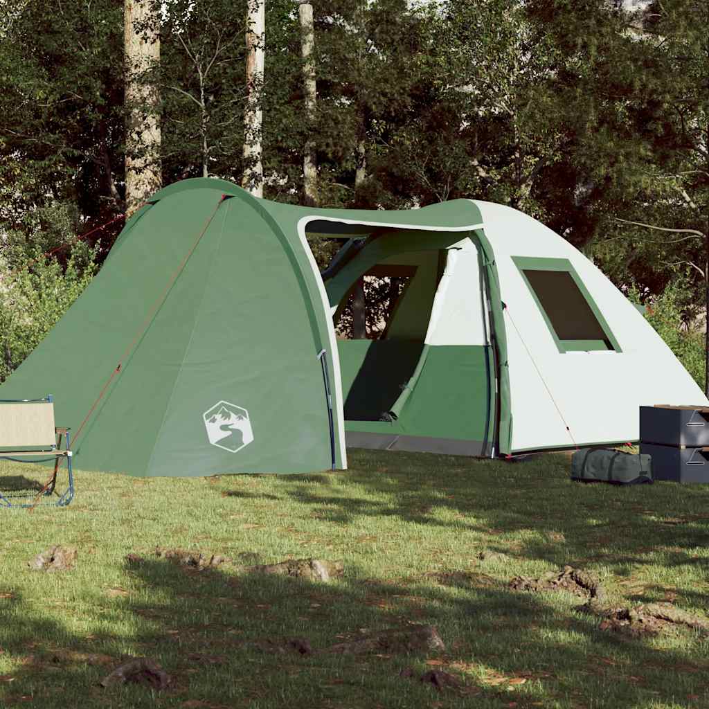 Dome Family Tent 6 Persons Green Waterproof