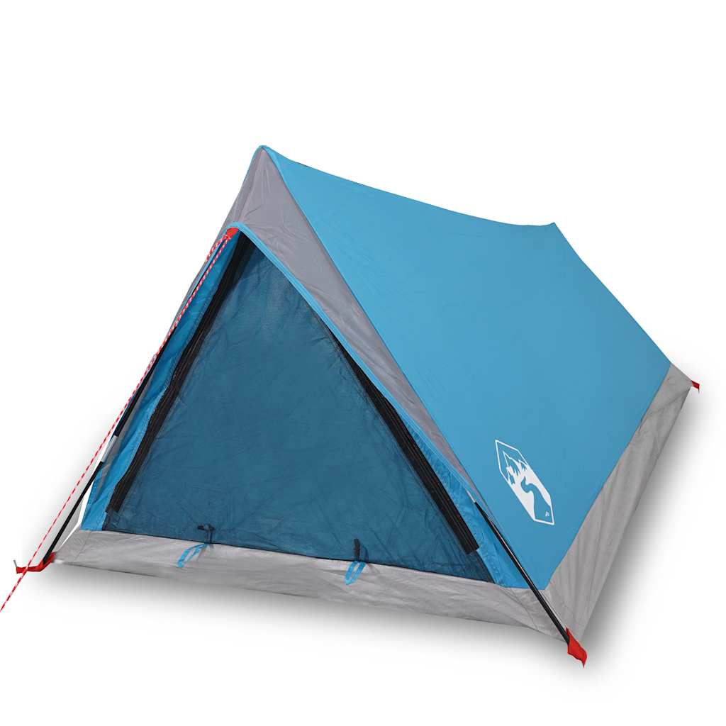 Camping Tent 2 Persons Blue Waterproof