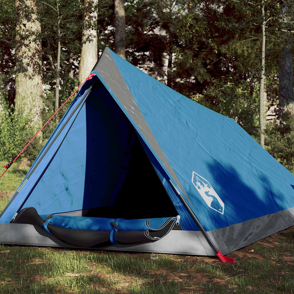 Camping Tent 2 Persons Blue Waterproof